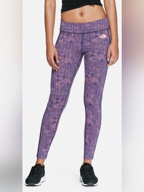 The North Face Women's Purple and Pink Patterned Leggings